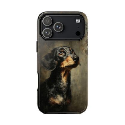 Dachshund Dog Oil Painting