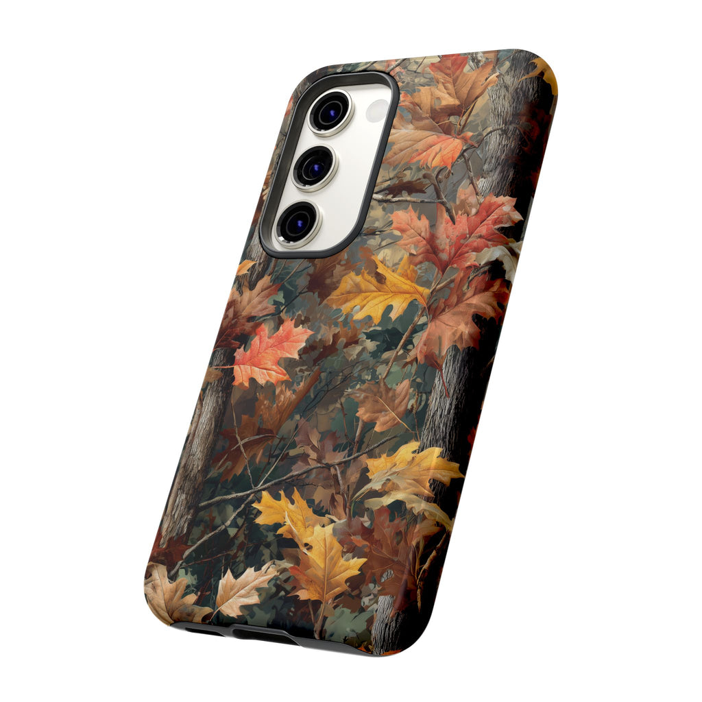 Autumn Forest Camouflage Orange Brown Leaves