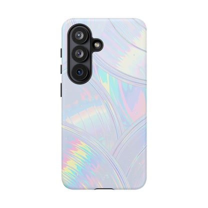 Pastel Curves Iridescent Discs