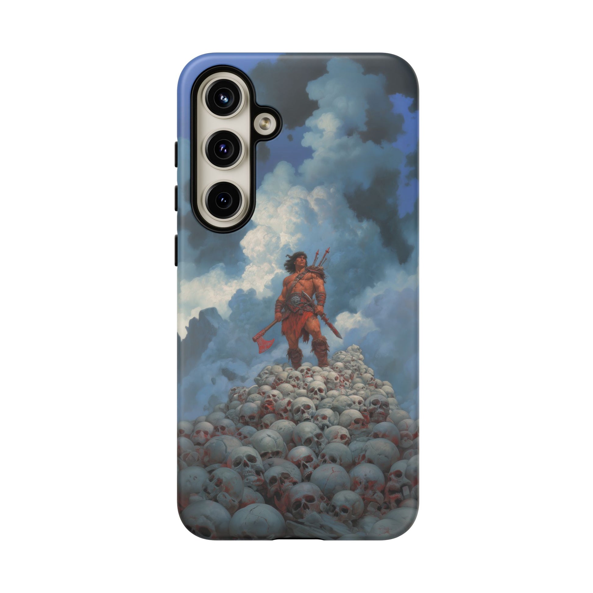 Barbarian Warrior Mountain of Skulls