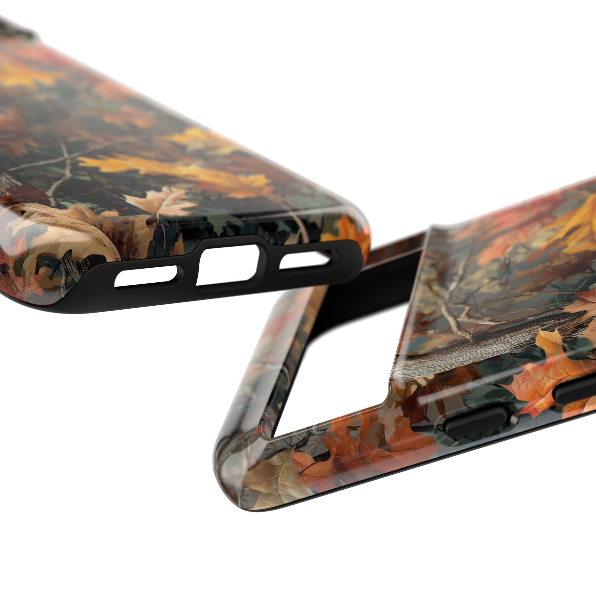 Autumn Forest Camouflage Orange Brown Leaves