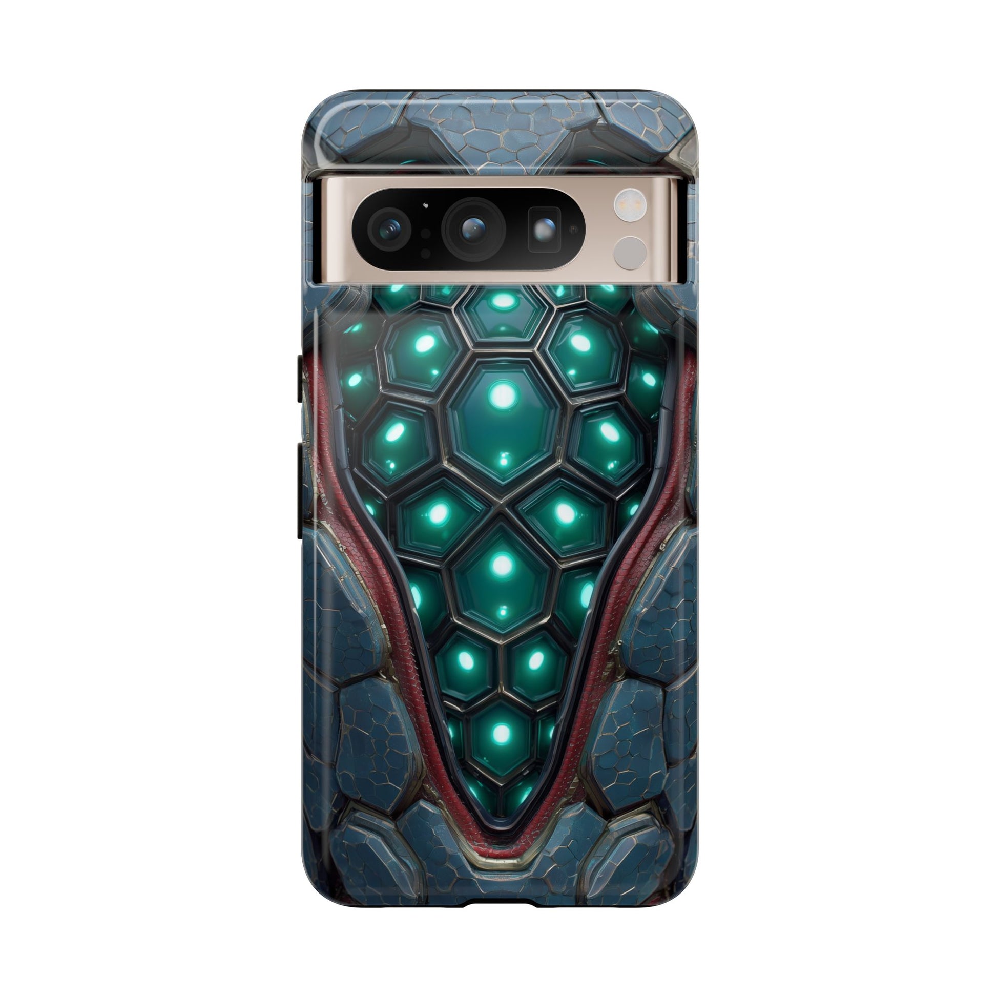 Alien Tech Hex Teal Gray Armor