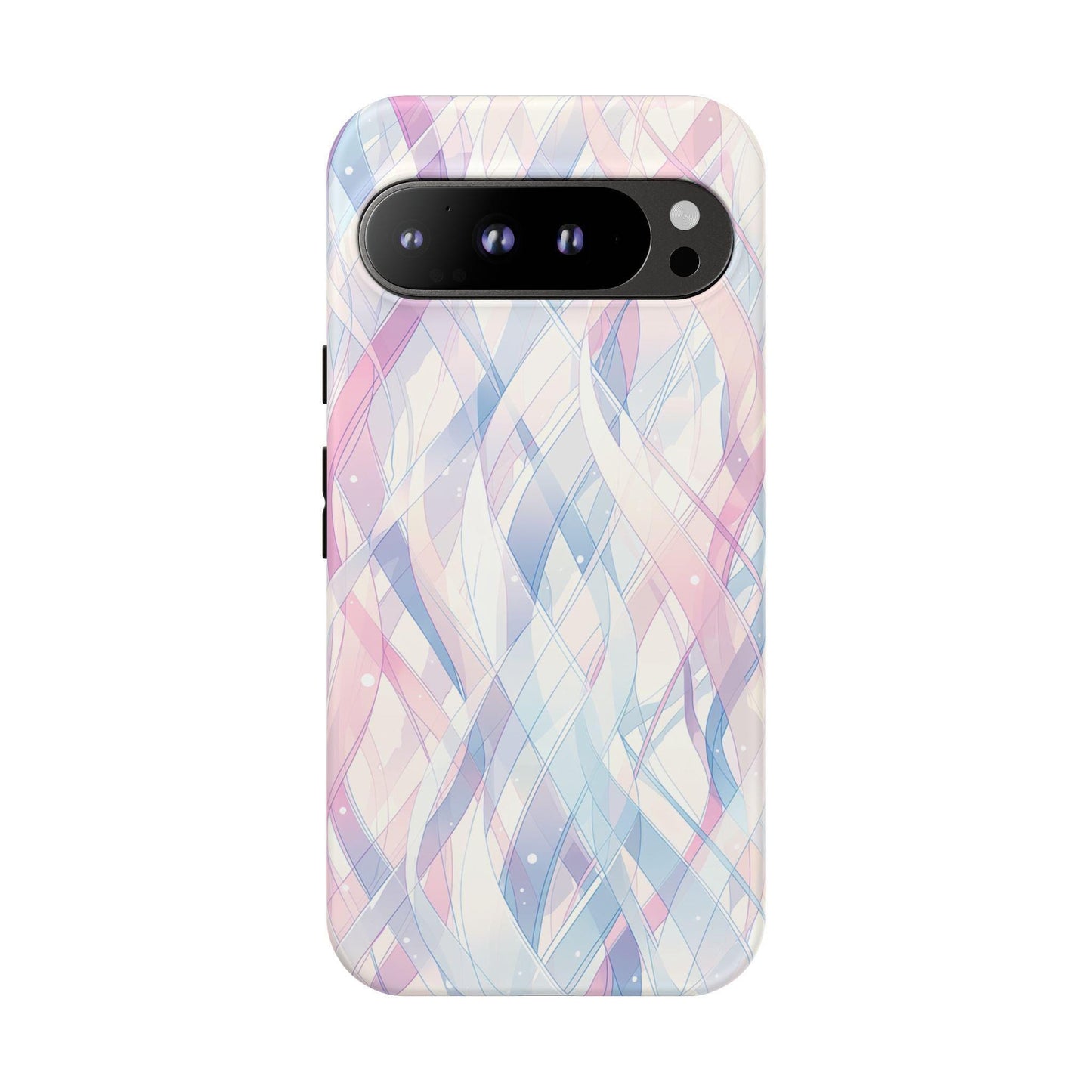 Pastel Waves Purple Pink Abstract