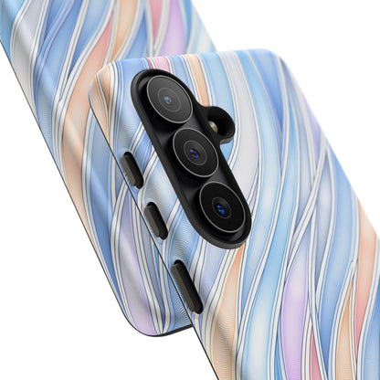 Gradient Wavy Ribbons Abstract Curves