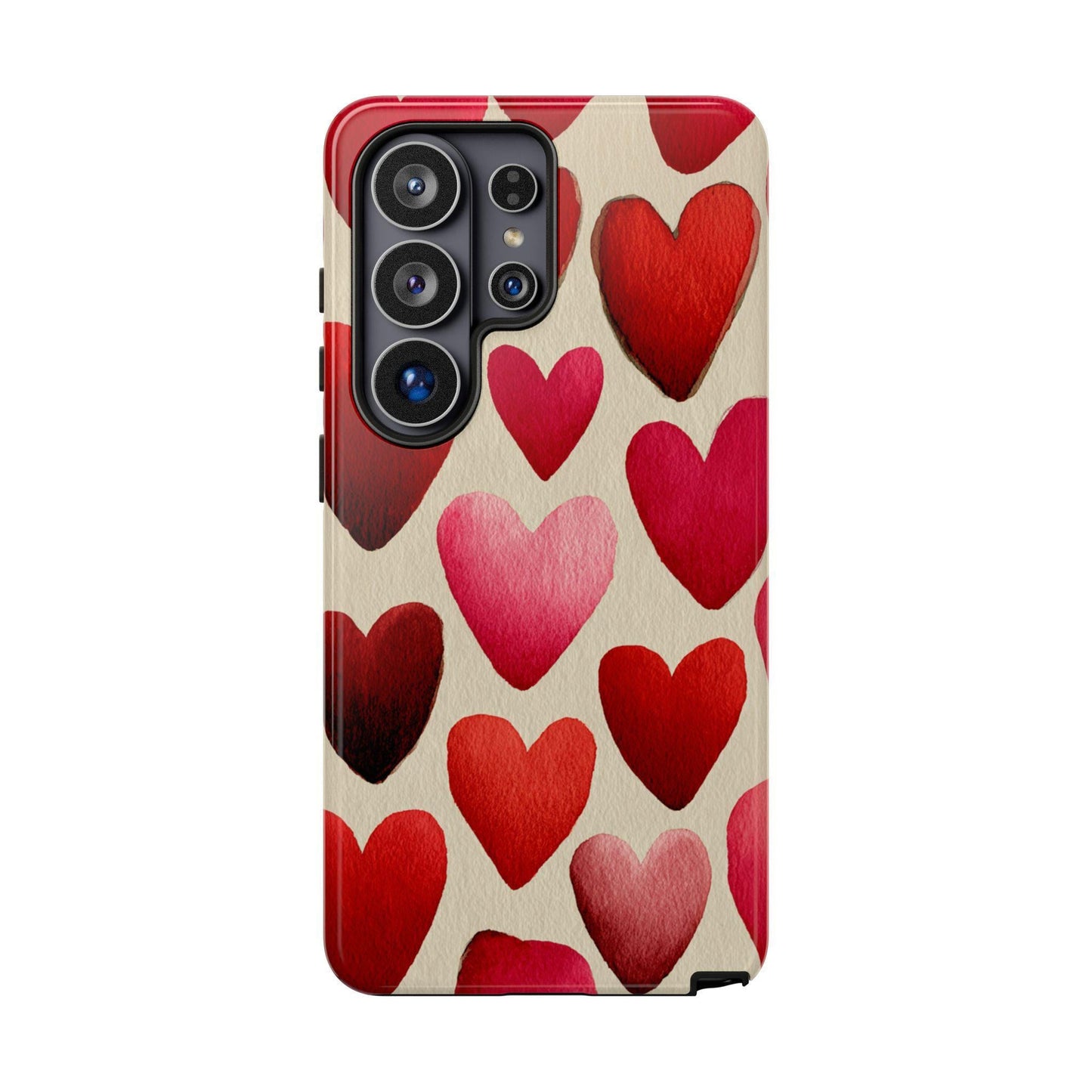 Red Hearts Artistic Love Charm