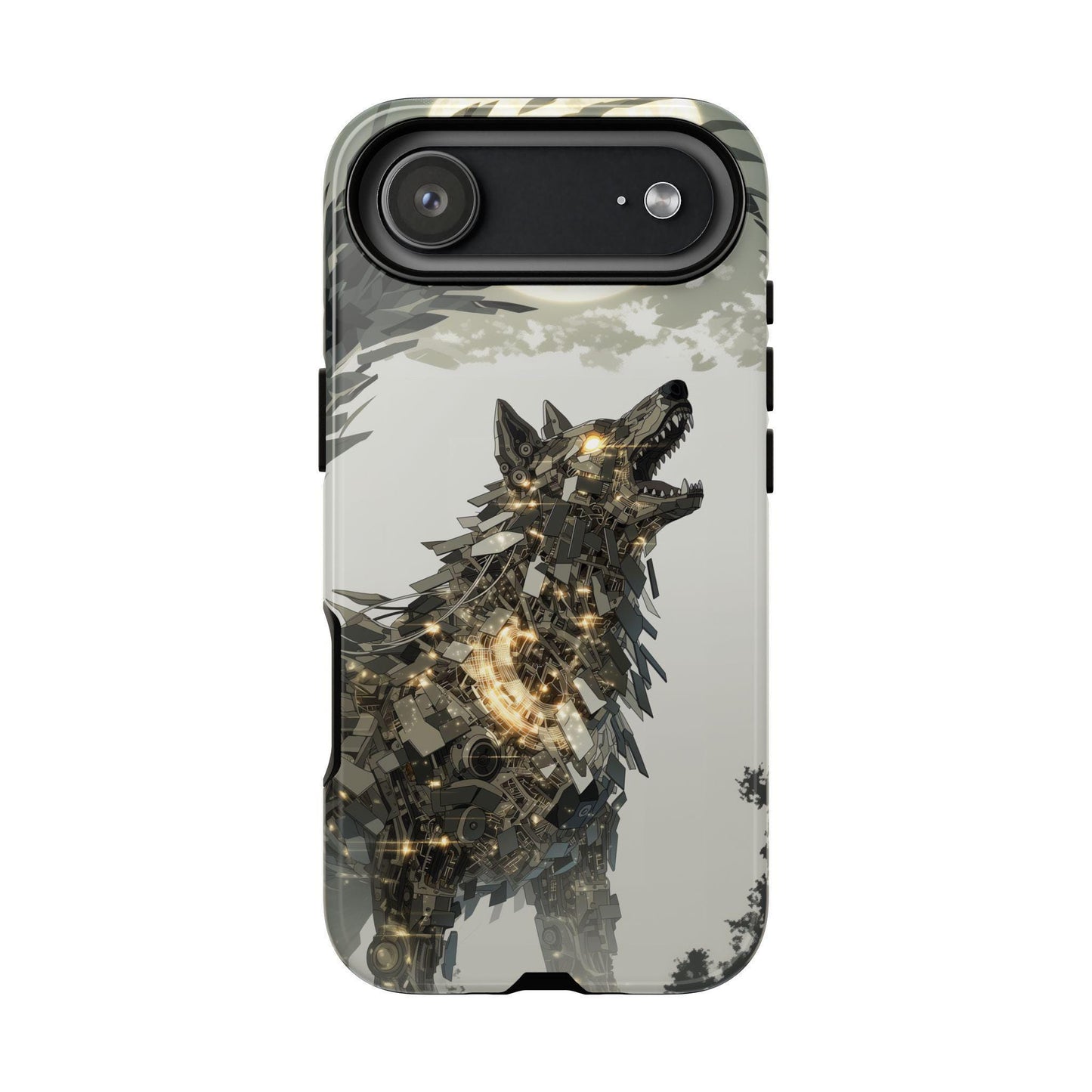 Mech Wolf Gold Steel Armor