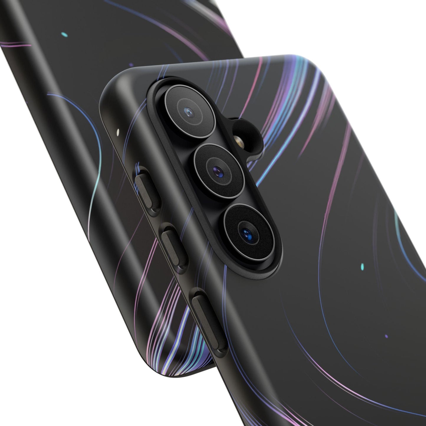 Sleek Iridescent Wave Black