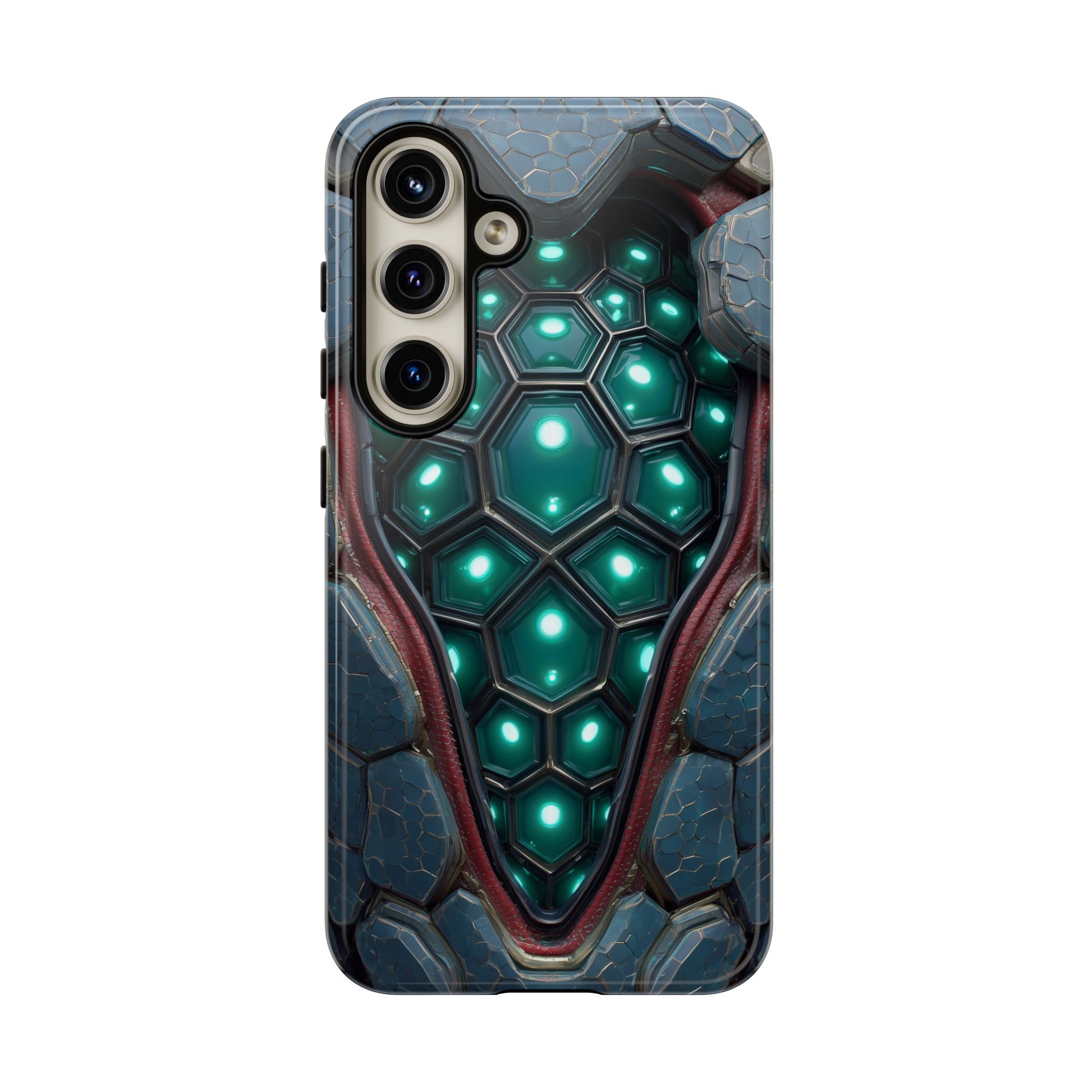 Alien Tech Hex Teal Gray Armor