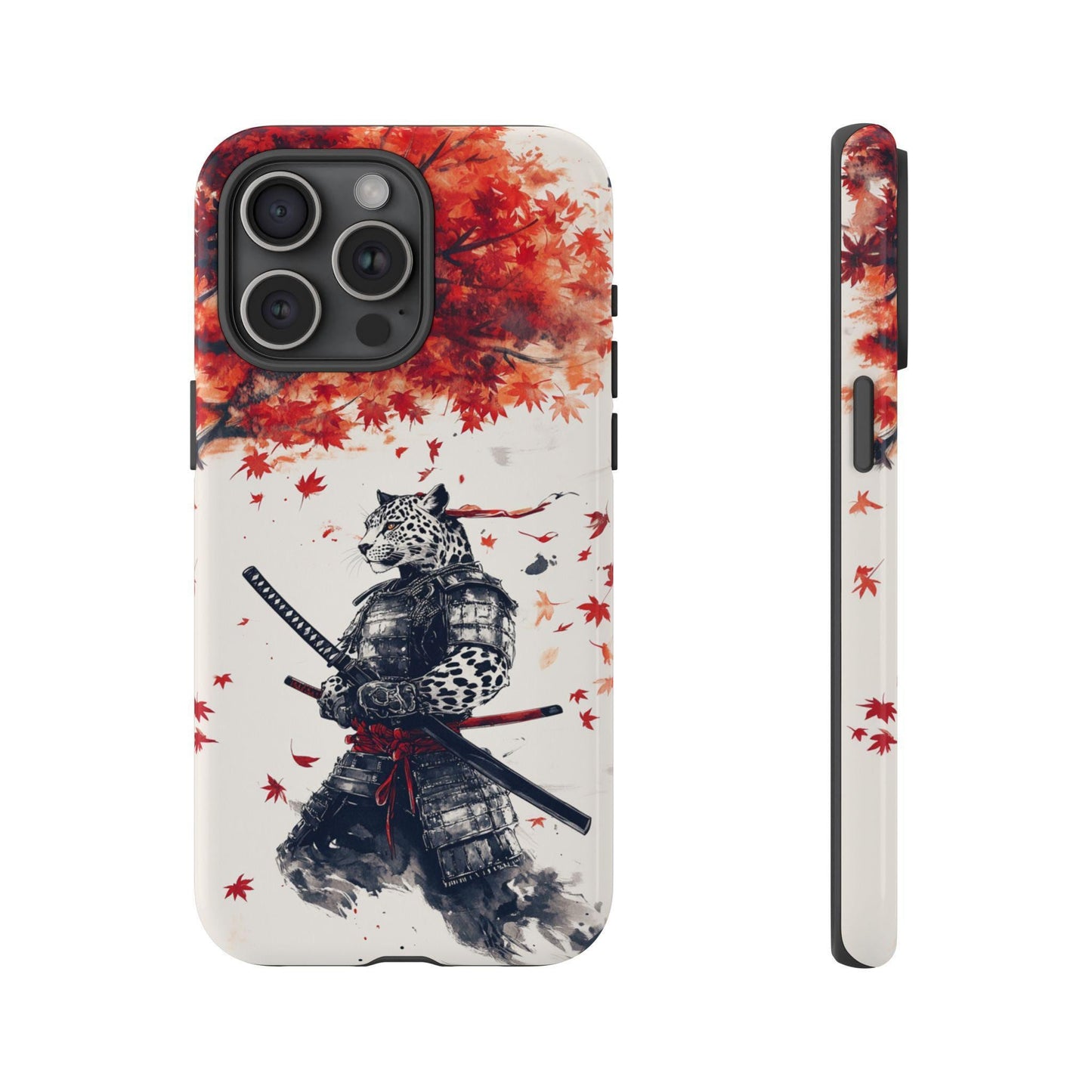 Leopard Samurai Maple Leaves