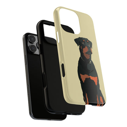 Rottweiler Dog Minimalist Vector