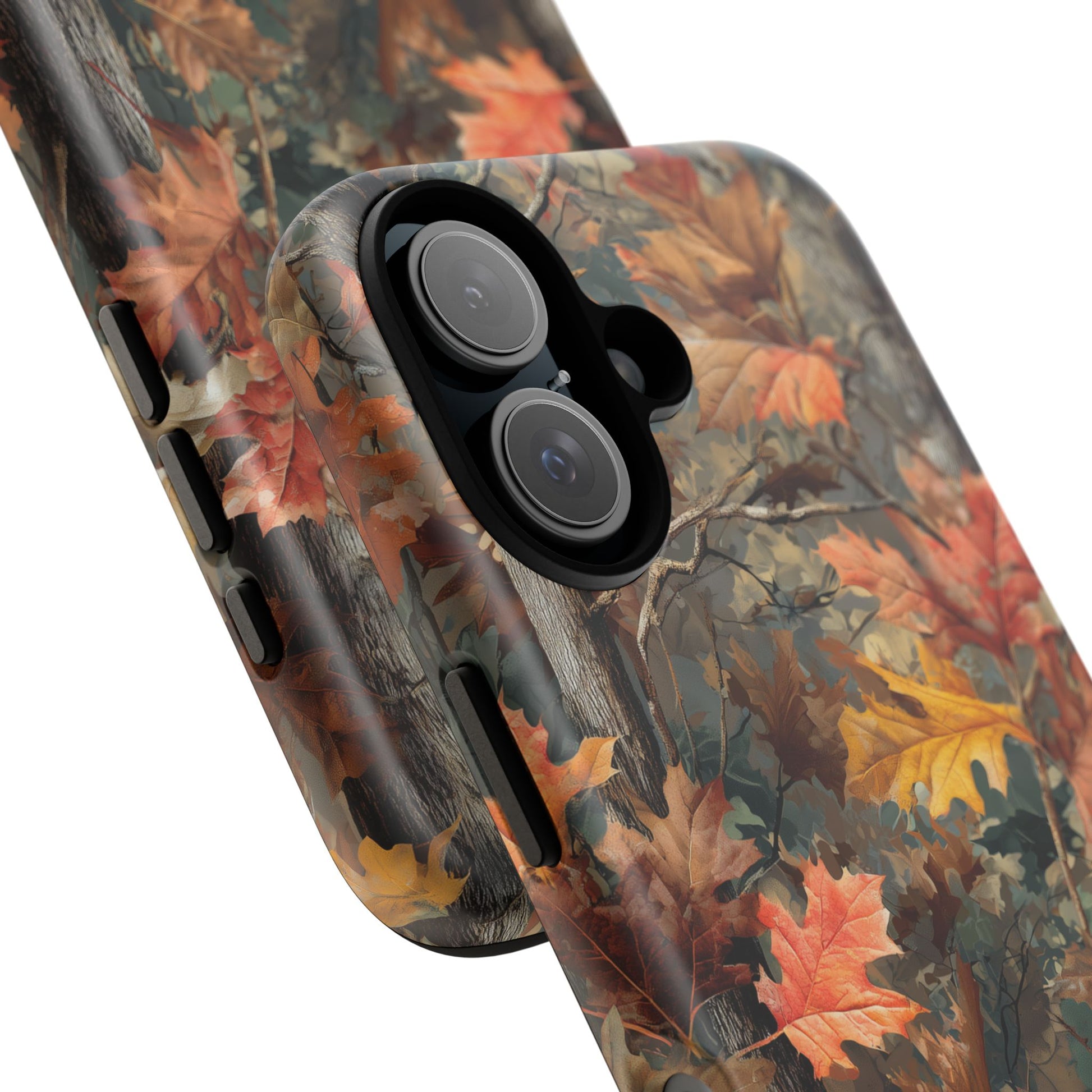 Autumn Forest Camouflage Orange Brown Leaves