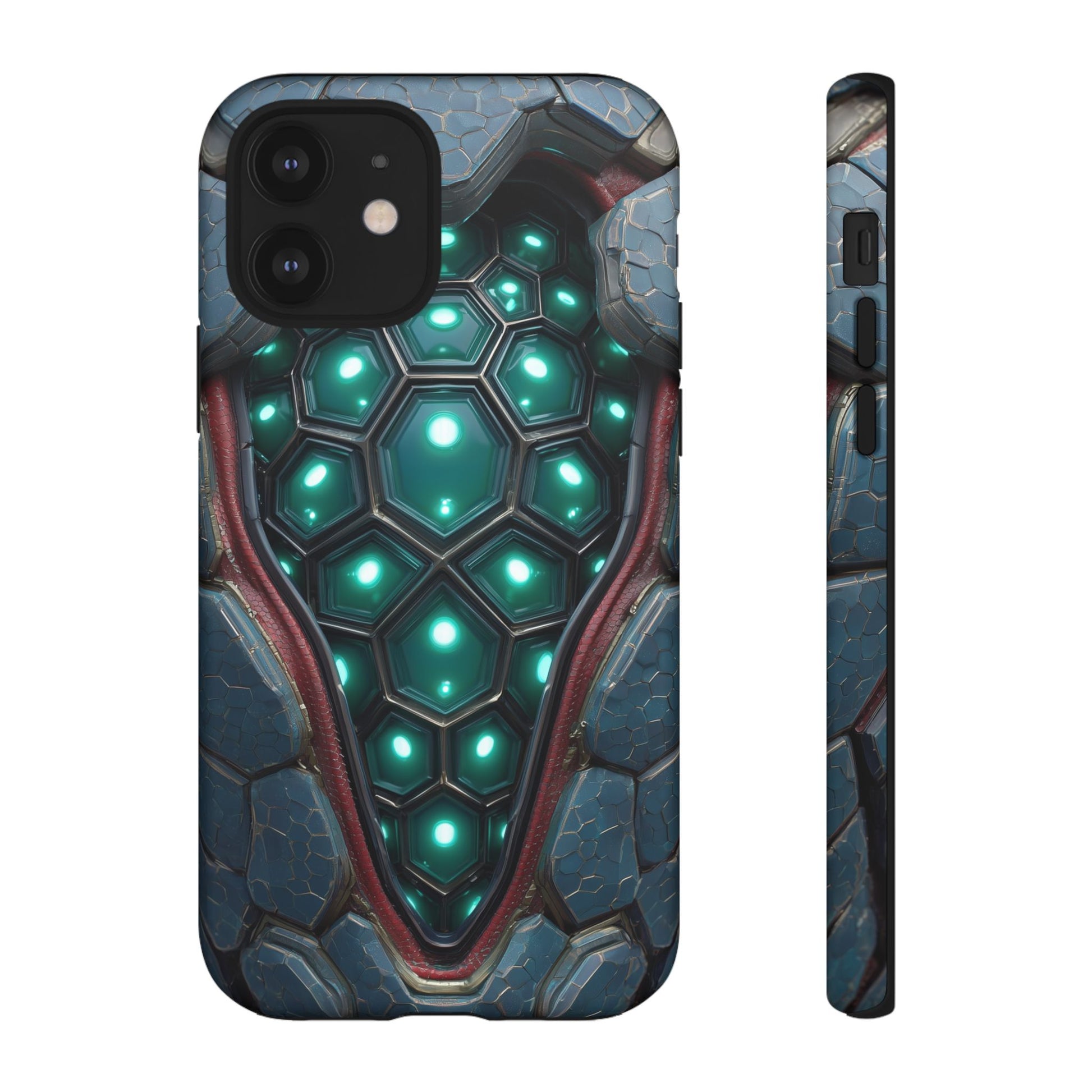 Alien Tech Hex Teal Gray Armor