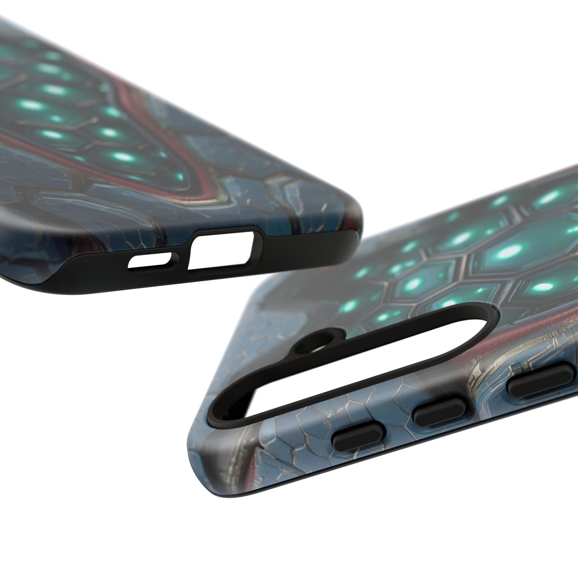 Alien Tech Hex Teal Gray Armor