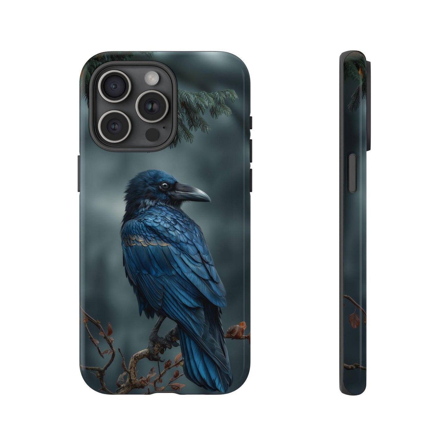Raven Blue Black Feathers Bird