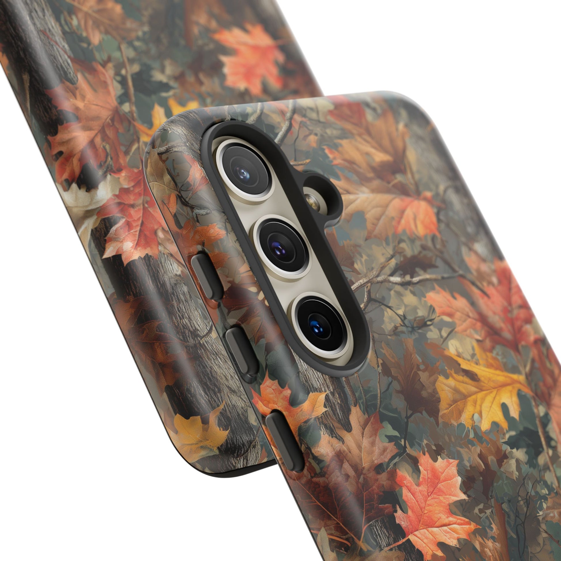 Autumn Forest Camouflage Orange Brown Leaves