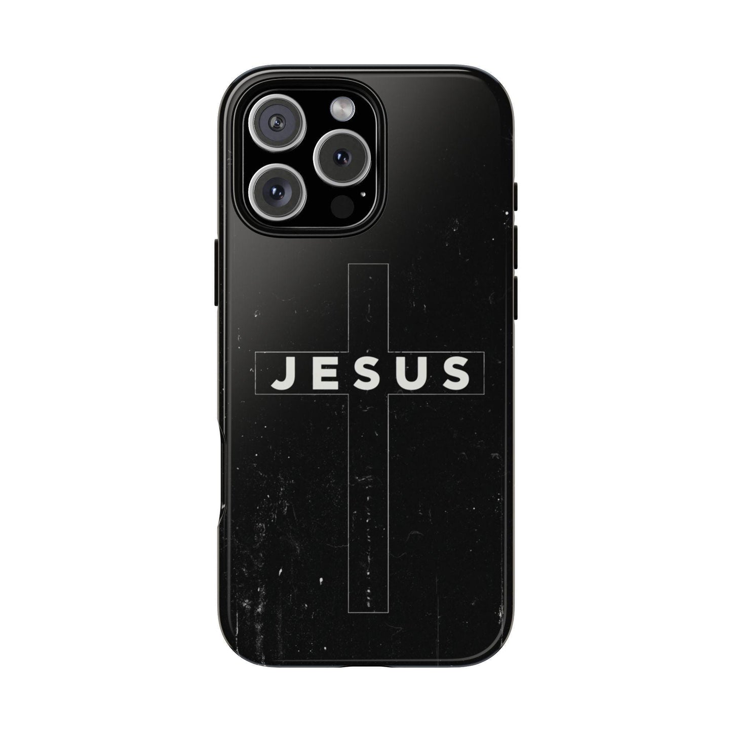 Jesus Cross Minimalist Black