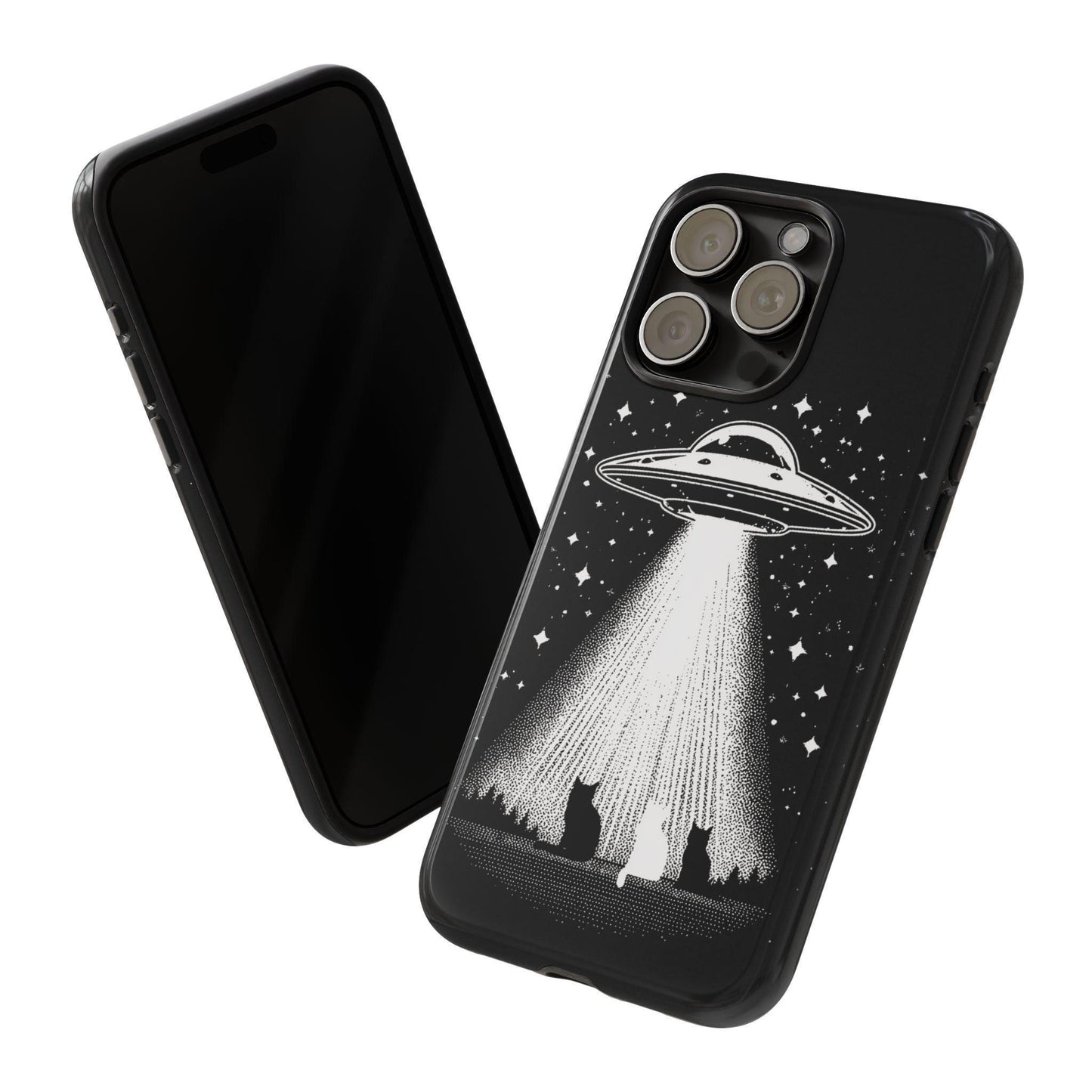 UFO Spaceship Cat Abduction