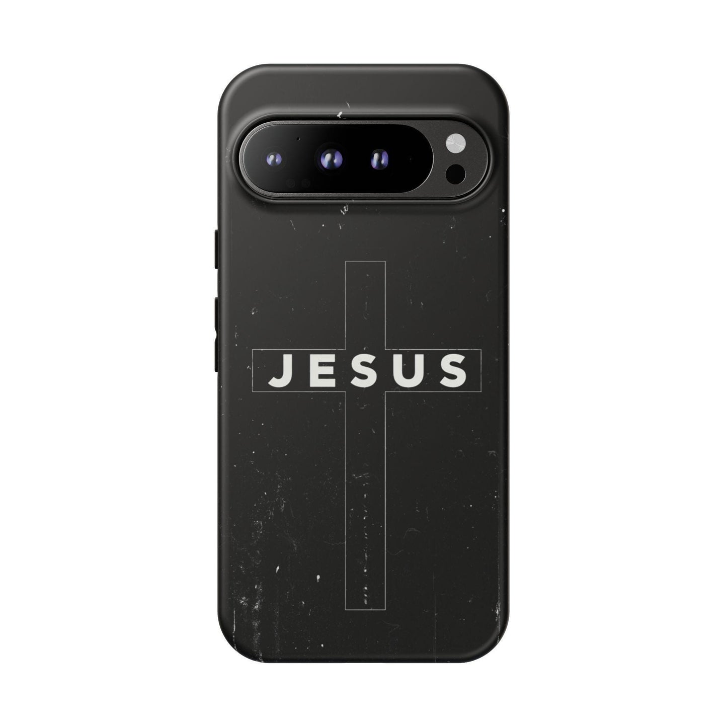 Jesus Cross Minimalist Black