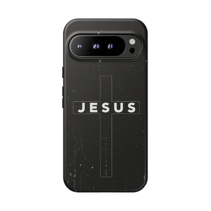 Jesus Cross Minimalist Black