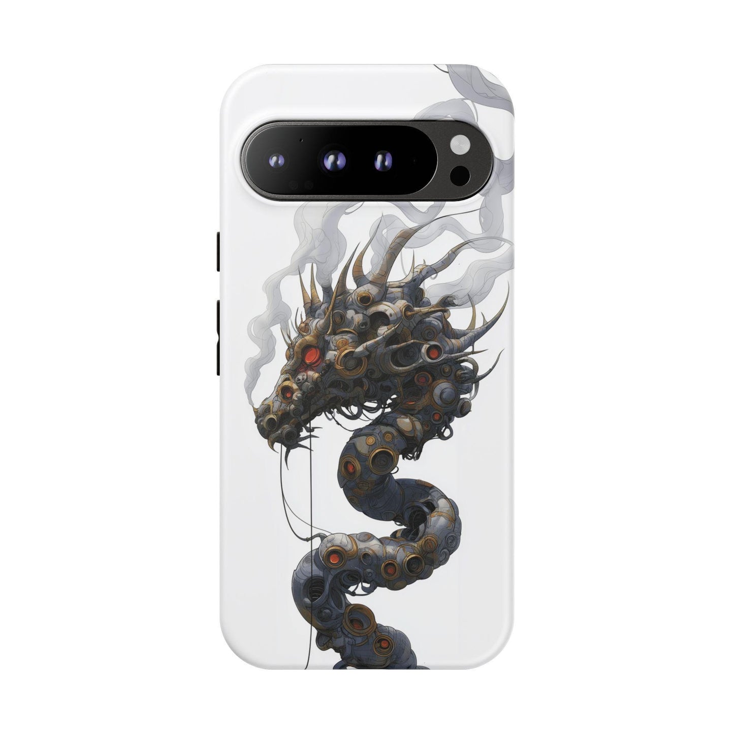 Mechanical Dragon Gears Smoke Artwork