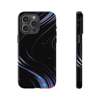 Sleek Iridescent Wave Black