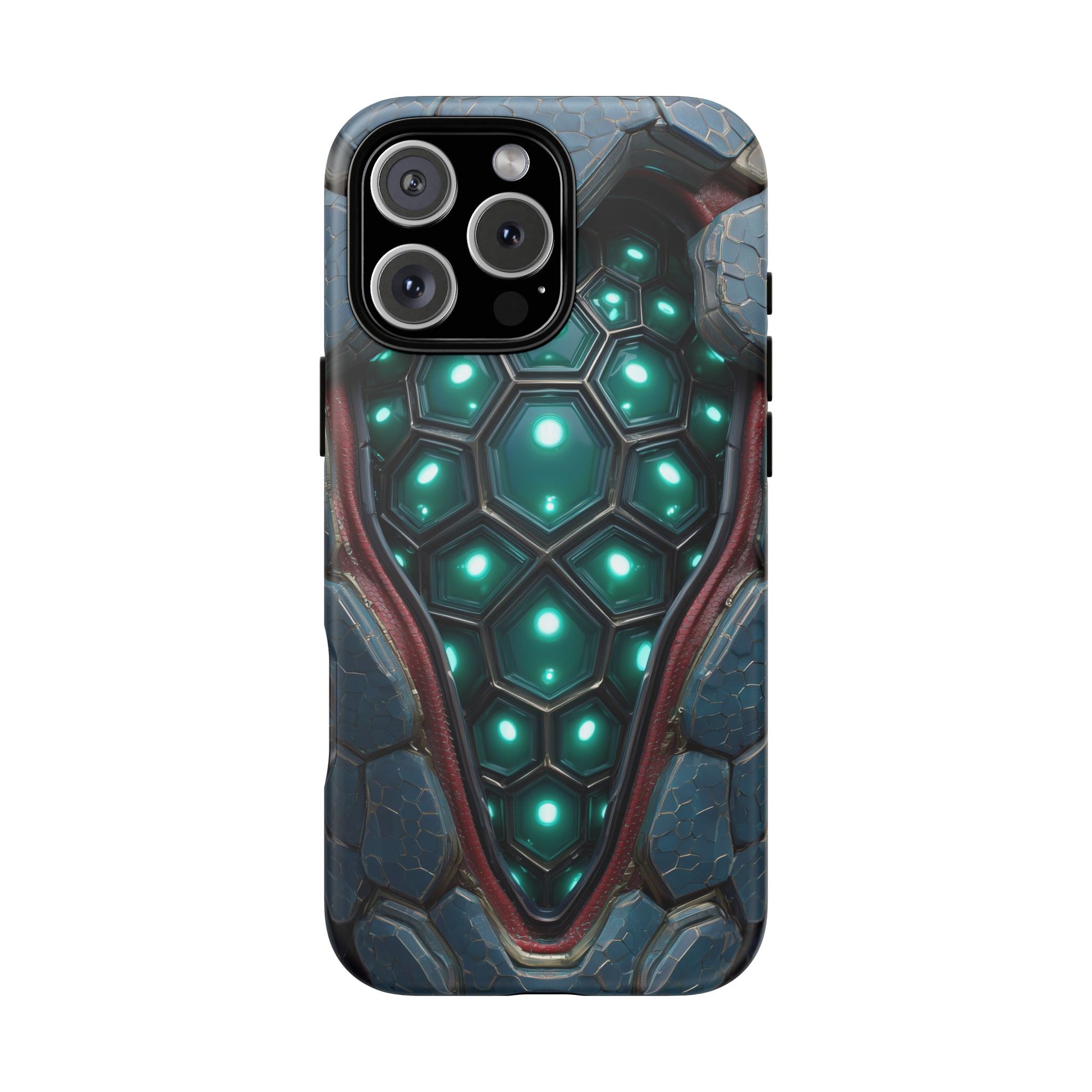 Alien Tech Hex Teal Gray Armor