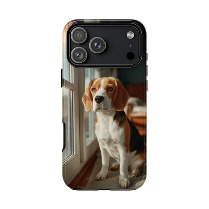 Beagle Sitting By Window