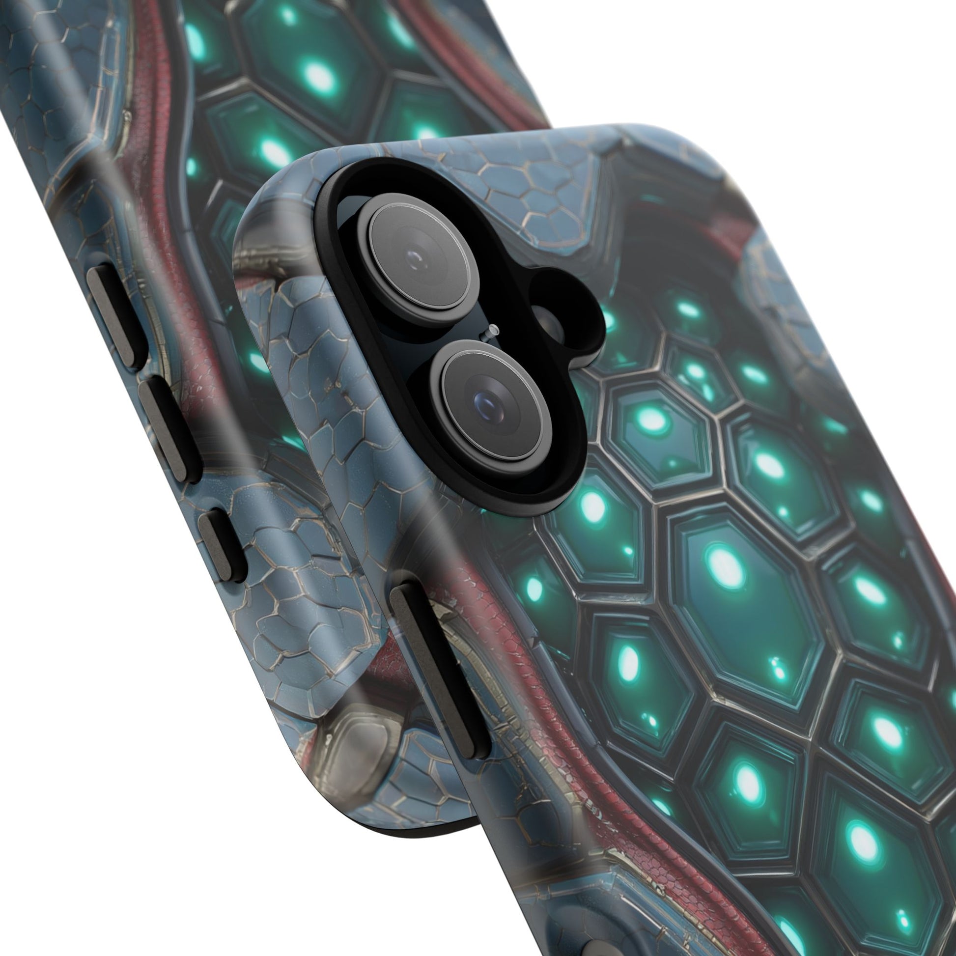 Alien Tech Hex Teal Gray Armor