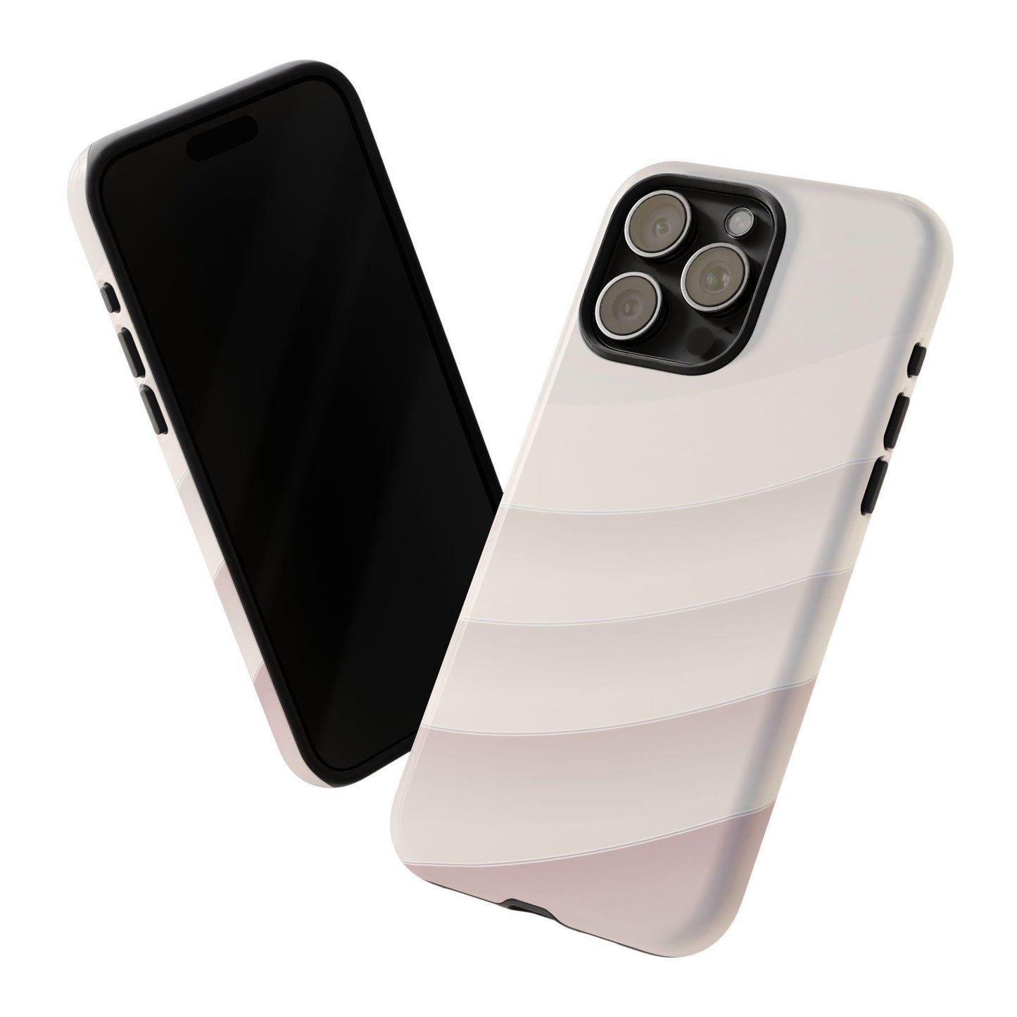 Pastel White Minimalist Curves