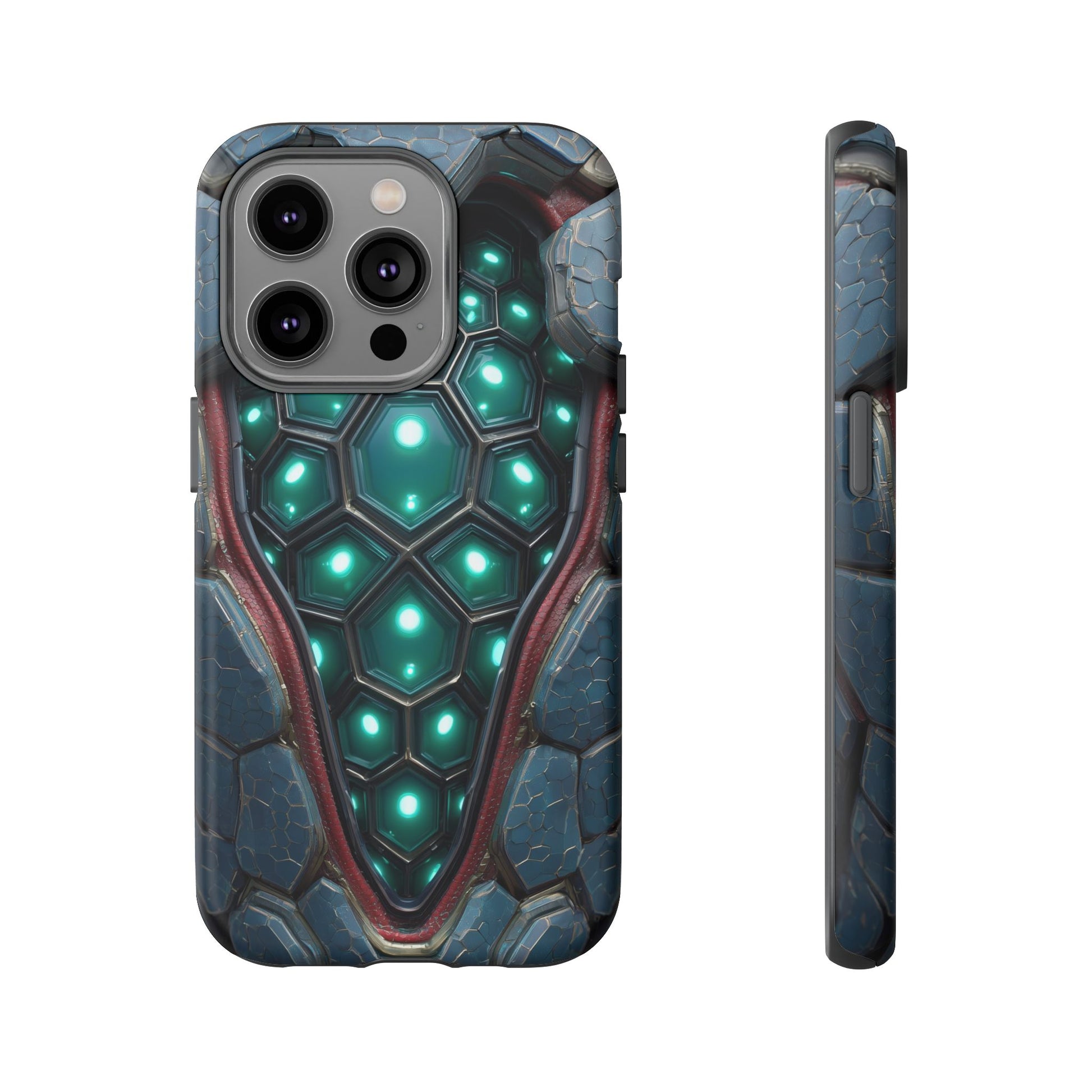 Alien Tech Hex Teal Gray Armor