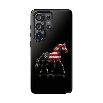 Horse American Flag Vector