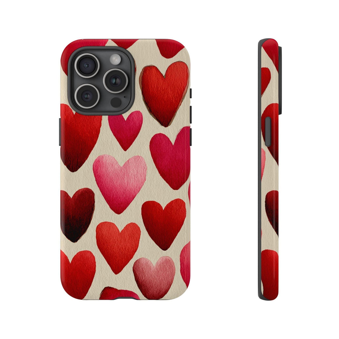 Red Hearts Artistic Love Charm