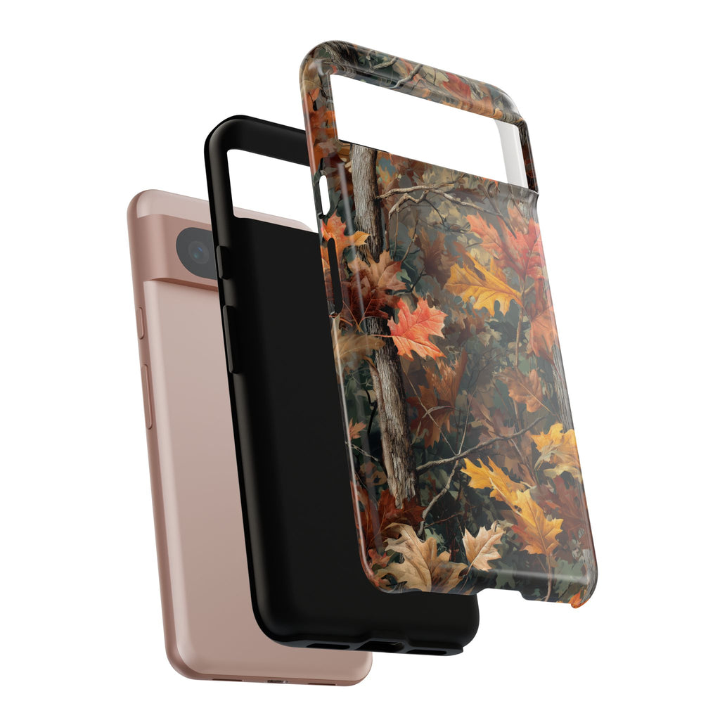 Autumn Forest Camouflage Orange Brown Leaves
