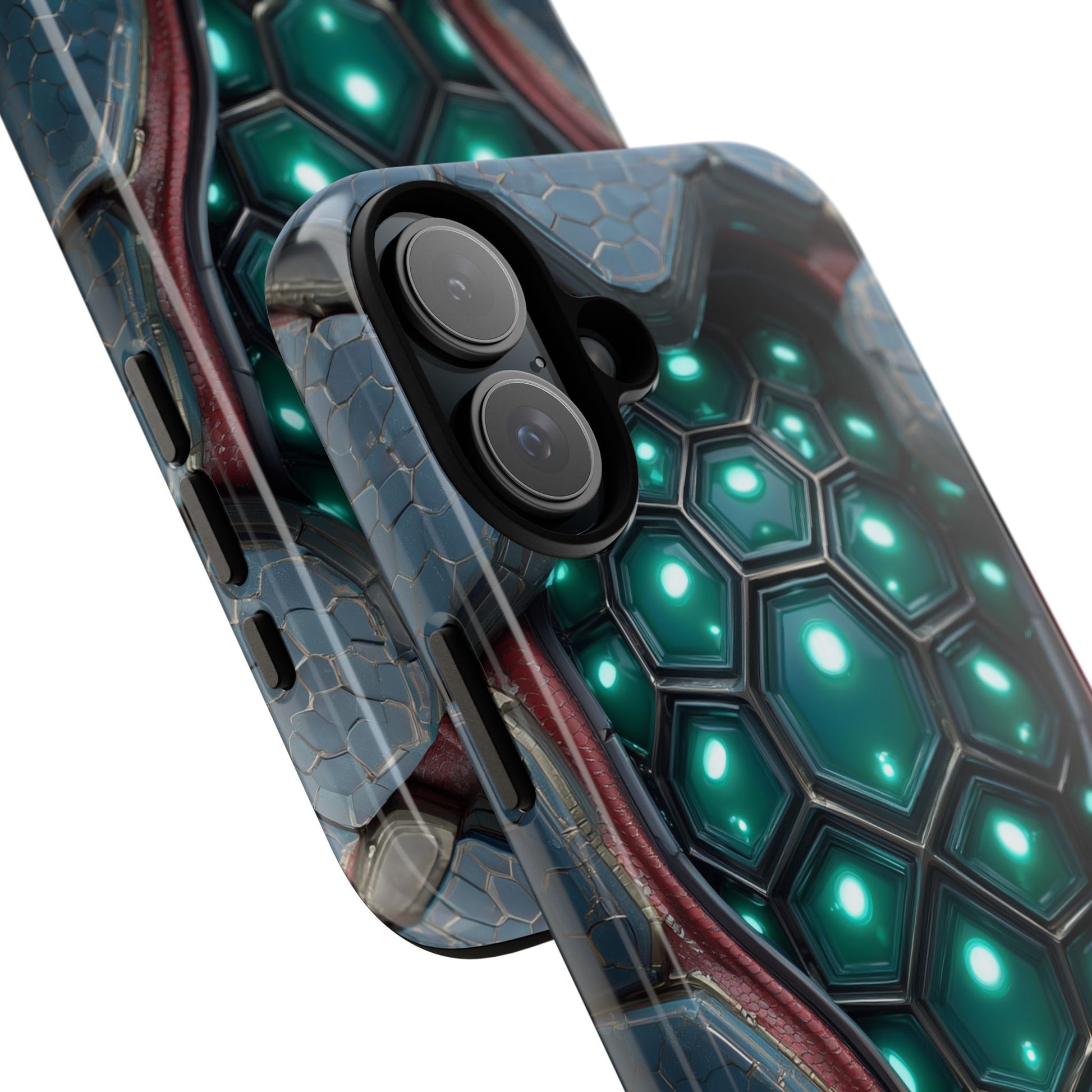 Alien Tech Hex Teal Gray Armor