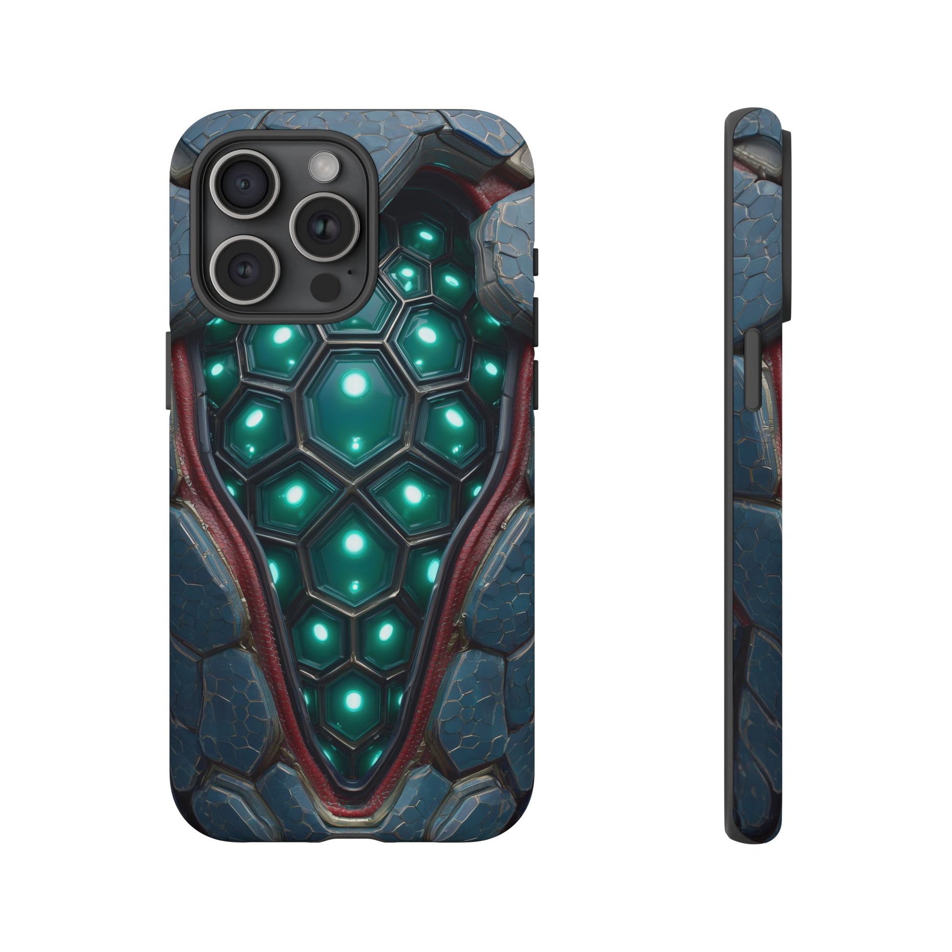 Alien Tech Hex Teal Gray Armor