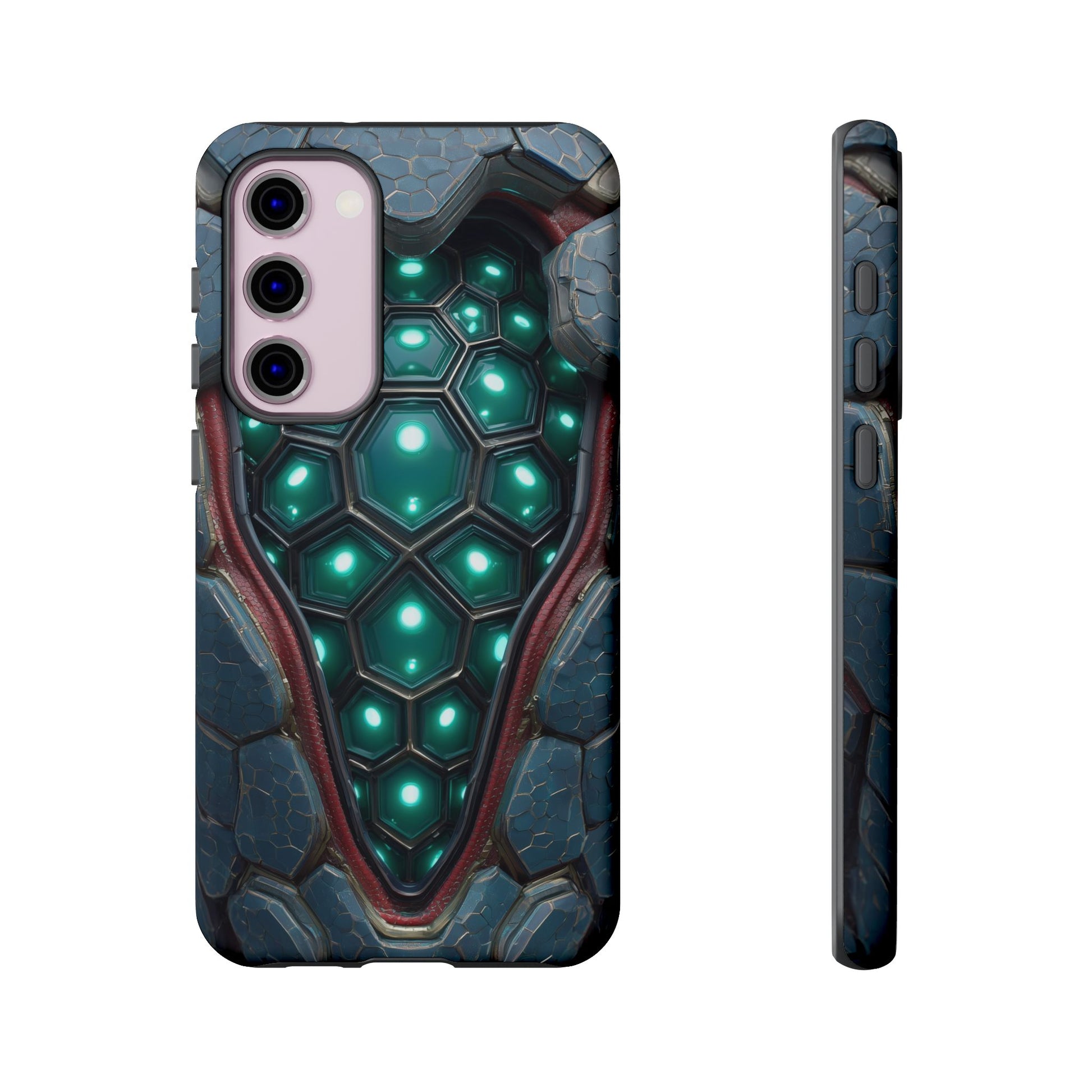 Alien Tech Hex Teal Gray Armor