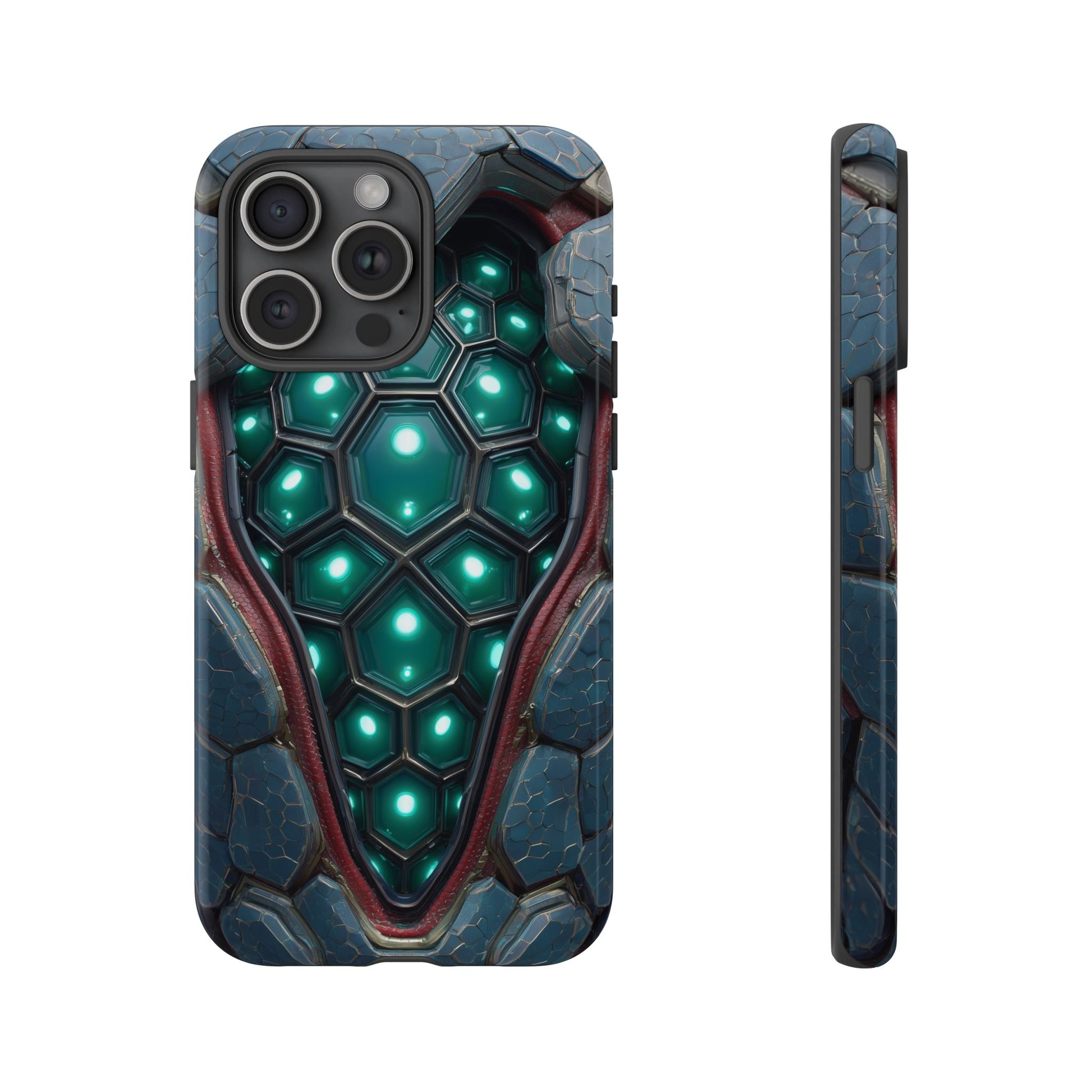 Alien Tech Hex Teal Gray Armor