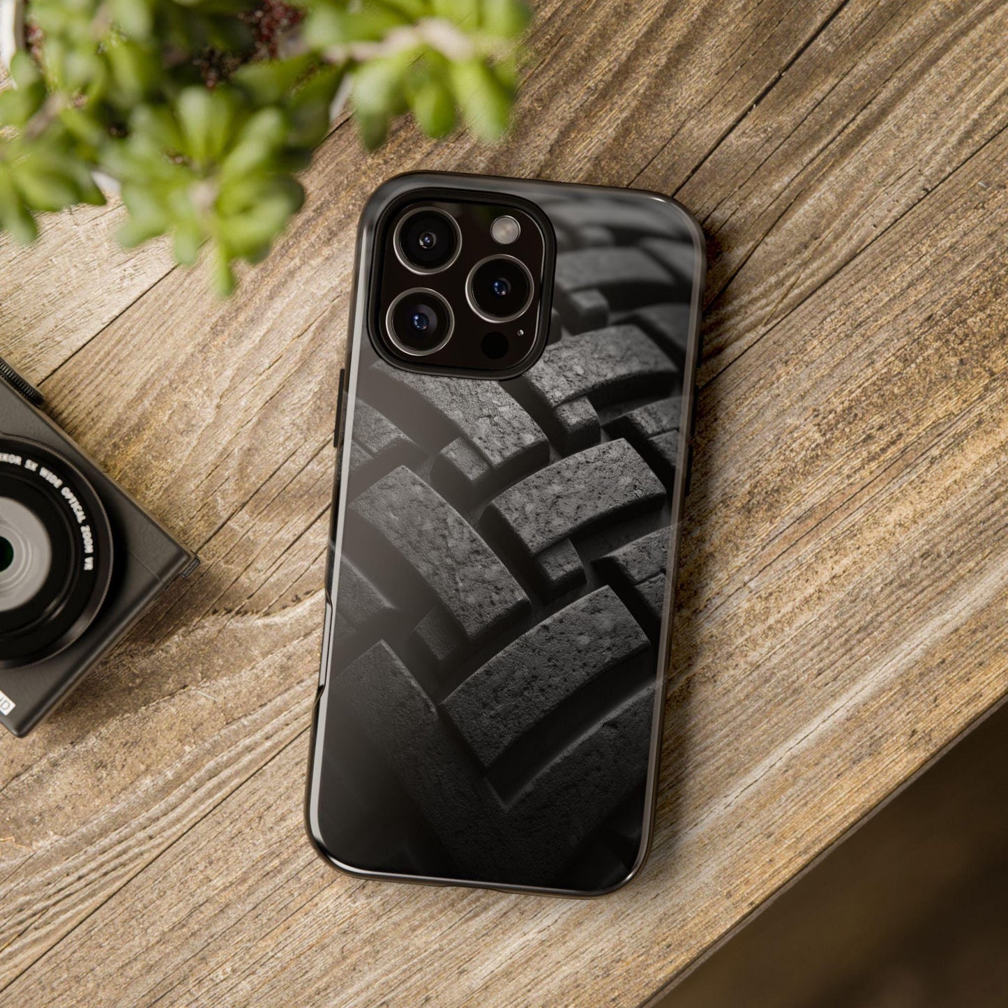 Tire Black Gray Tread