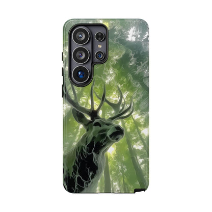 Stag Deer Green Forest