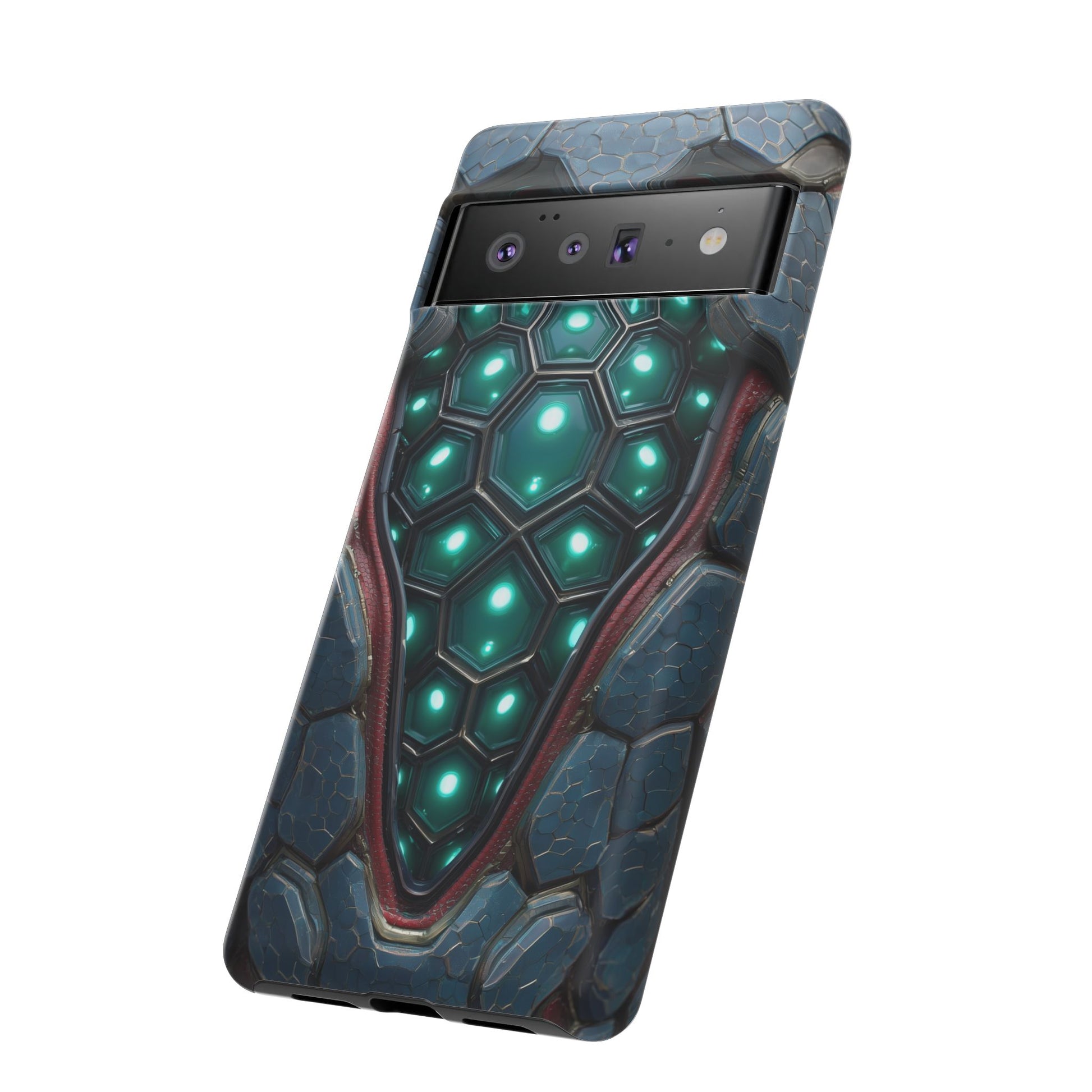 Alien Tech Hex Teal Gray Armor
