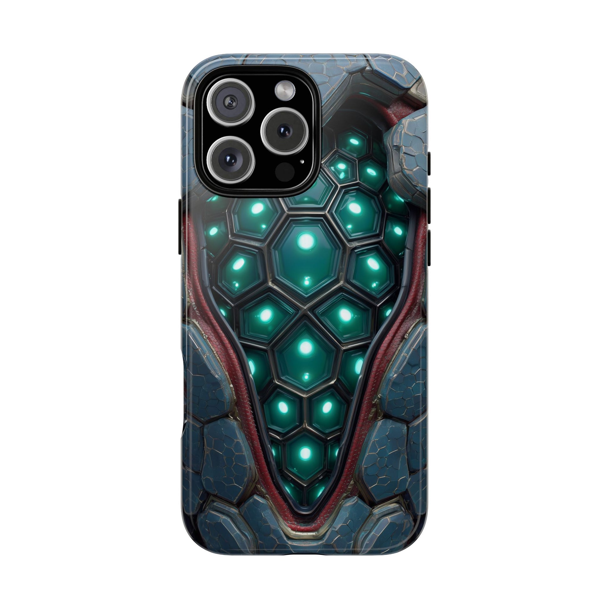 Alien Tech Hex Teal Gray Armor