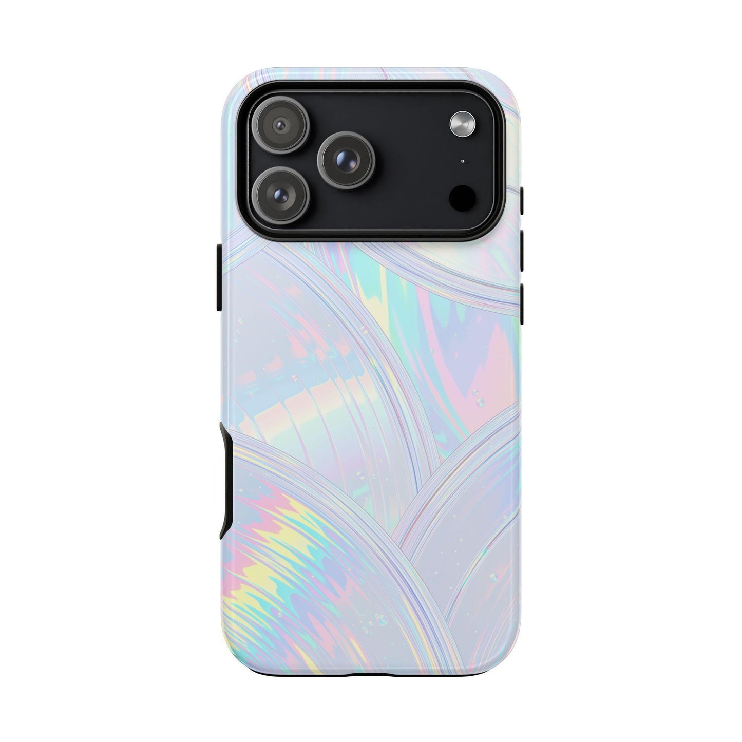 Pastel Curves Iridescent Discs