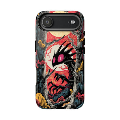 Chupacabra Red Abstract Forest