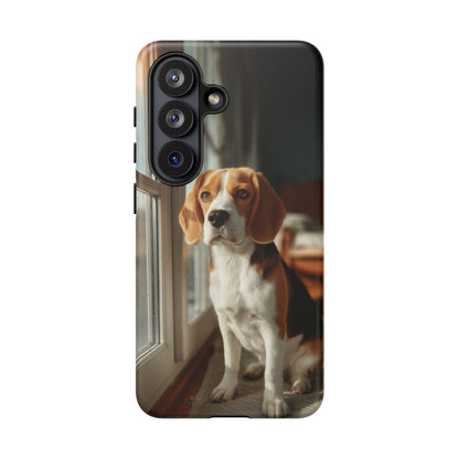 Beagle Sitting By Window