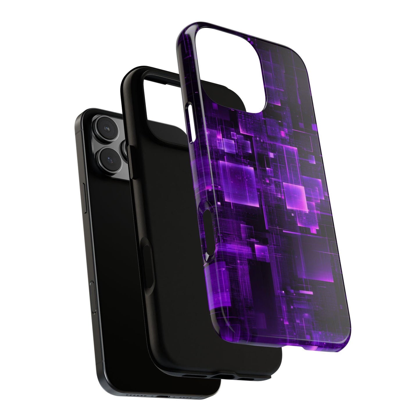 Violet Void Digital Pulse Pattern