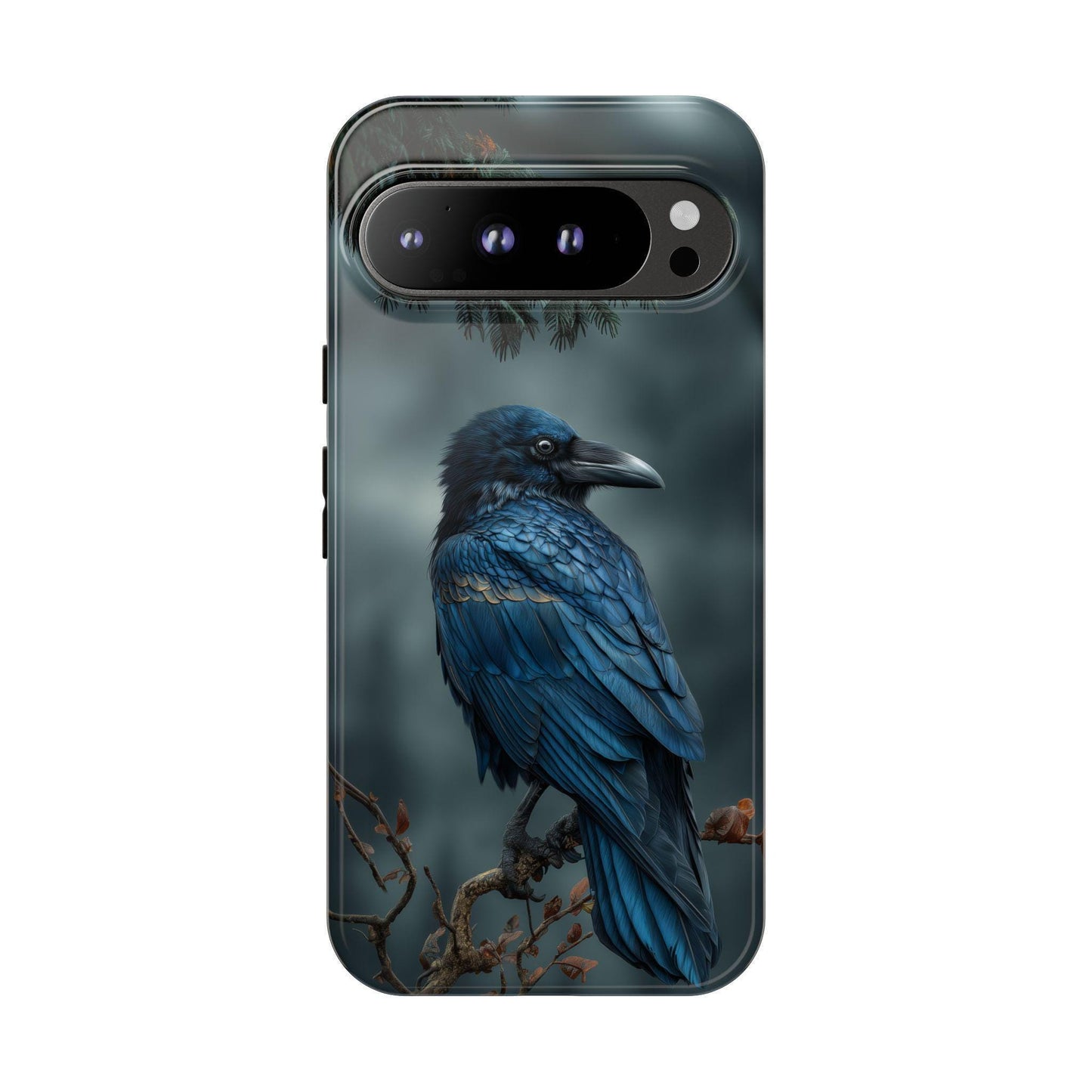 Raven Blue Black Feathers Bird