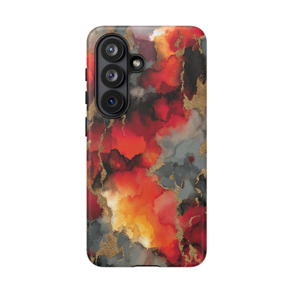 Molten Flame Abstract Marble