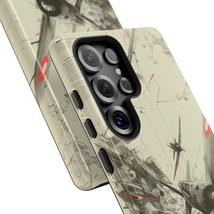 World War 2 Dogfight Plane Abstract