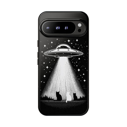 UFO Spaceship Cat Abduction
