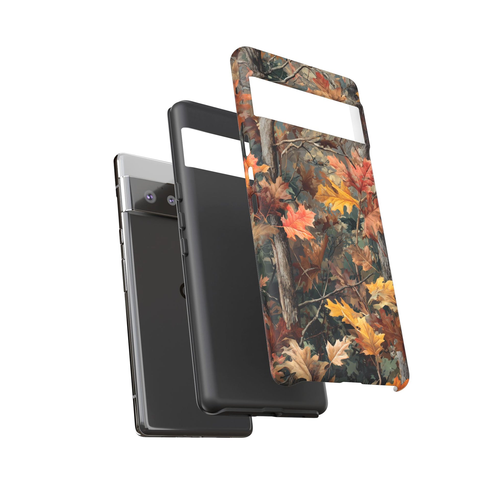 Autumn Forest Camouflage Orange Brown Leaves